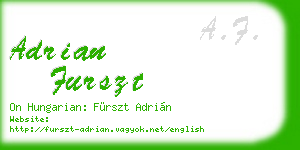 adrian furszt business card